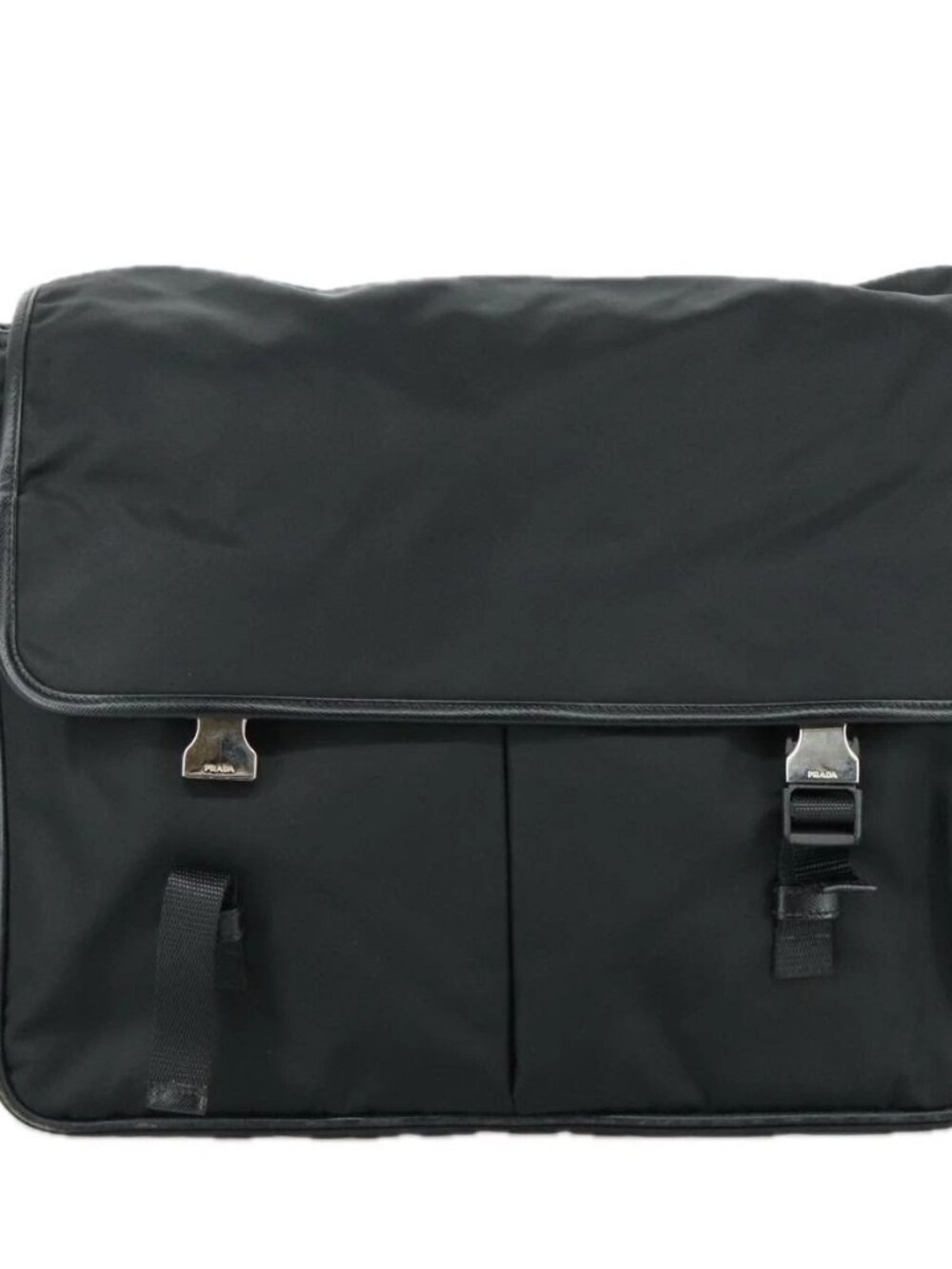 PRADA Shoulder Bag Nylon Black Auth yk16281 - Picture 2 of 16